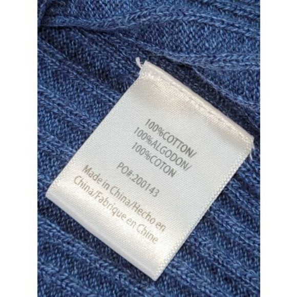 ModCloth Women's Short Sleeves Seashore Embroidered Blue Cotton Cardigan Size 1X - Picture 11 of 12